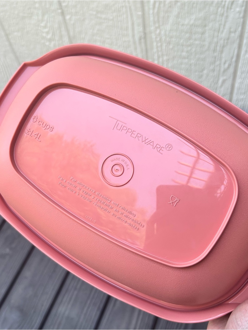 Pink Tupperware Microwave Steaming Container - Picture 5 of 5